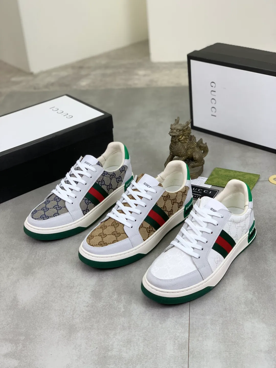 Men's men's shoes 💰P420💰【New model】 🆘 The latest model from Gucci official website🎁Classic casual and fashionable men's shoes👟Best model💥The style is simple and elegant, exclusive for trendy men. Unique official website latest brand elements👑Gucci original decoration, fashionable and generous, the fabric is made of original soft calfskin➕Comfortable soft pigskin lining ✅Wear-resistant rubber outsole specified on the official website_Full of elasticity, the classic model taken at the counter 🎬Color: 3️⃣colors available😍Number of codes: 38-44 (45 46 customized)